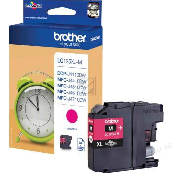 Brother Tintenpatrone magenta HC (LC-125XLM)