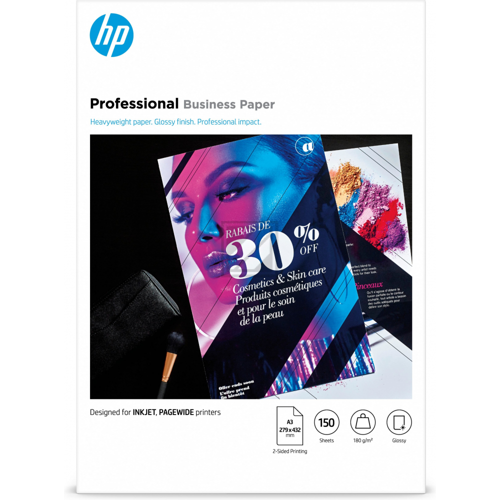 7MV84A HP PROFESSIONAL BIZ GLS PAPIER A3 150Blatt 180gr FSC