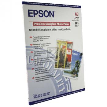 Epson Premium Semigloss Photo Paper DIN A3 weiß DIN A3 (C13S041334)