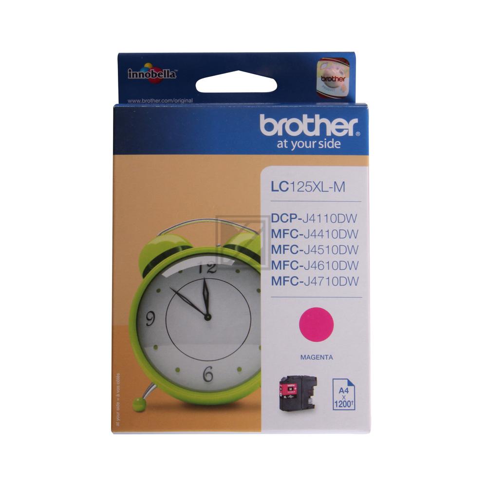 Brother Tintenpatrone magenta HC (LC-125XLM)