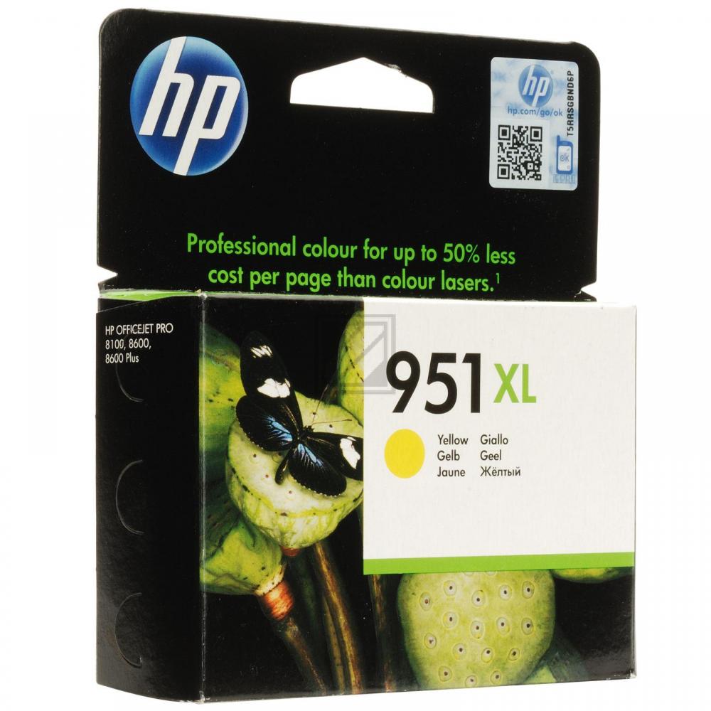 HP Tintenpatrone gelb HC (CN048AE#BGX, 951XL)