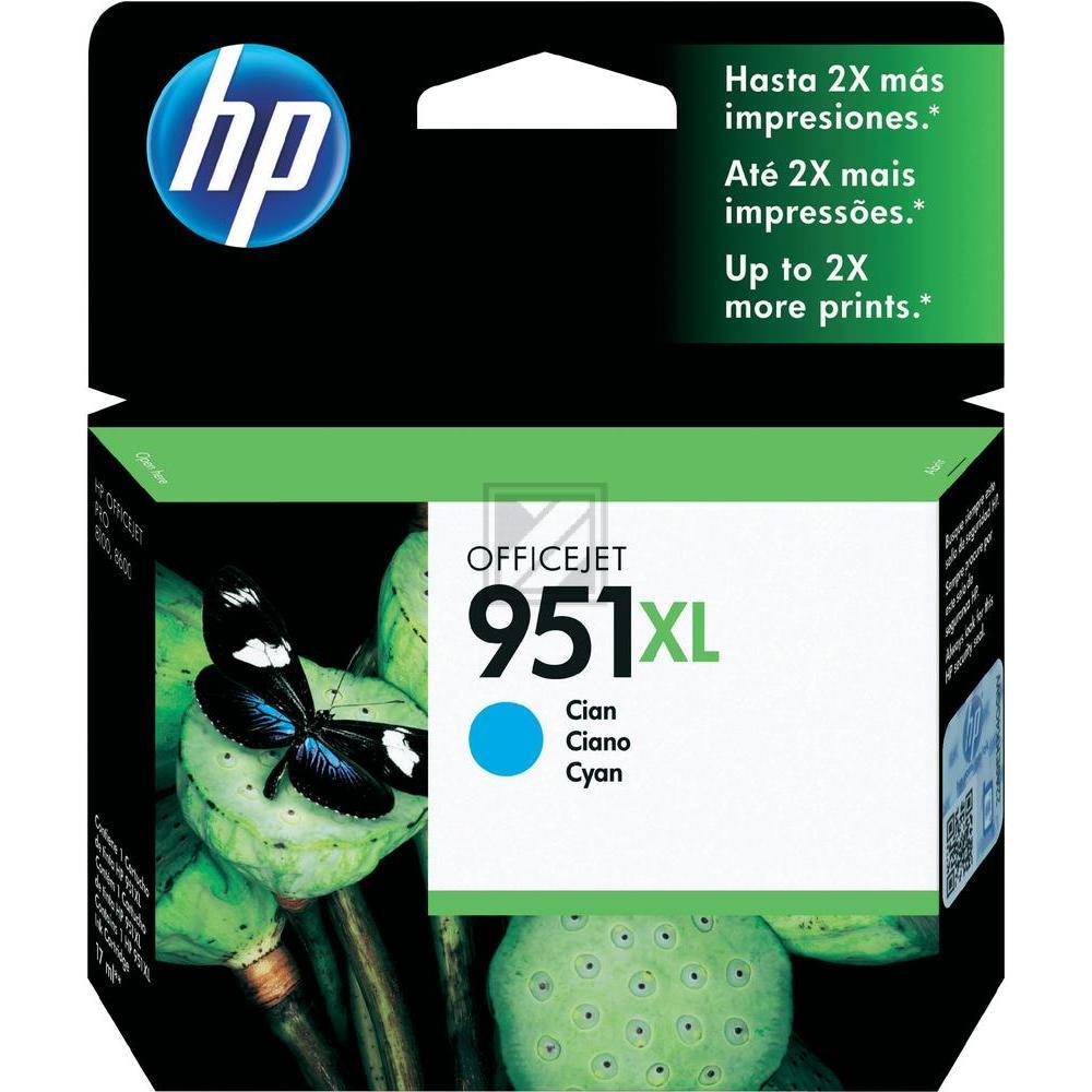 HP Tintenpatrone cyan HC (CN046AE, 951XL)