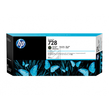 HP Tintenpatrone schwarz matt HC plus (F9J68A, 728)